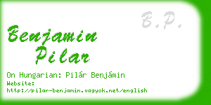benjamin pilar business card